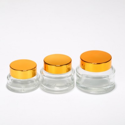 15g 30g 50g transparent Glass Cream Jar