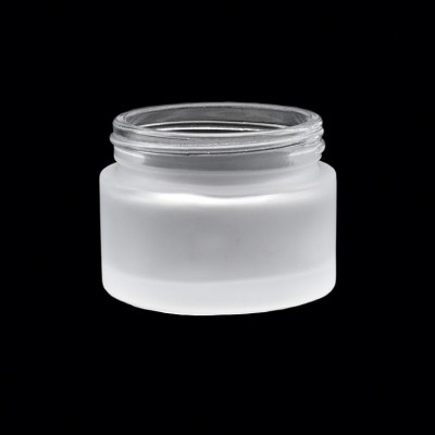 Cheap frosted Glass Jar Cosmetic Packaging Jar 20g